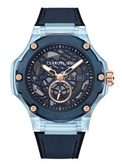 CERRUTI 1881 Men's Analog Round Shape Leather Wrist Watch CIWGN0022904 - 52 Mm  - Image 1