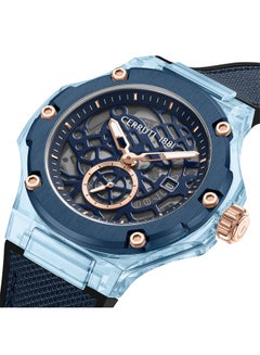 CERRUTI 1881 Men's Analog Round Shape Leather Wrist Watch CIWGN0022904 - 52 Mm  - Image 4