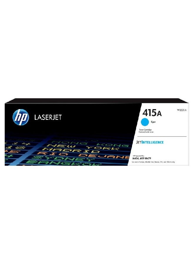 HP 415A Original LaserJet Toner Cartridge (W2031A) Cyan 