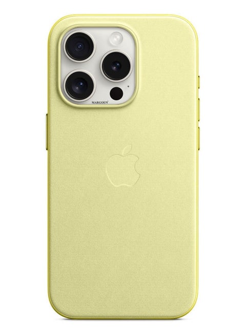 iPhone 15 Pro Max Fine Woven Case With MagSafe Durable And Heavy Protection Yellow