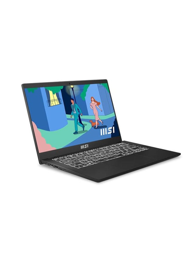 MSI - Modern Laptop With 14-inch Full HD (1920x1080) Display, Intel Core i5-1235U Processor/8GB RAM DDR4/512GB SSD/Windows 11 Home/Intel Iris Xe Graphics/ English/Arabic Black - Image 1