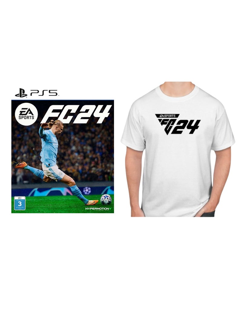 EA PS5 EA Sports FC 24 - PlayStation 5 (PS5) + FREE EA FC 24 T-Shirt - PlayStation 5 (PS5) 