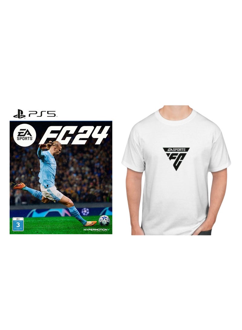 EA PS5 EA Sports FC 24 - PlayStation 5 (PS5) + FREE EA FC 24 T-Shirt - PlayStation 5 (PS5)