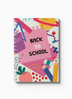 LOWHA Spiral Notebook Back To School Cover1 Pink/Black/Red/Green  - Image 2