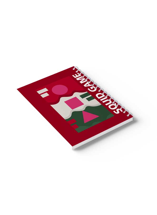 LOWHA - Spiral Notebook Squid Game Shapes Red/Green/Pink/White - Image 1