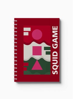 LOWHA Spiral Notebook Squid Game Shapes Red/Green/Pink/White  - Image 2