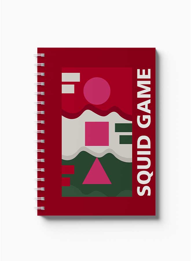 LOWHA - Spiral Notebook Squid Game Shapes Red/Green/Pink/White - Image 1