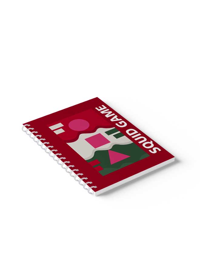 LOWHA - Spiral Notebook Squid Game Shapes Red/Green/Pink/White - Image 1