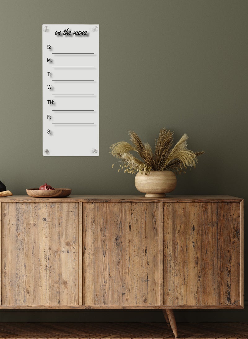 لوحة تقويم حائط قابلة للمسح من الأكريليك مع قلم تحديد وممحاة متعدد الألوان - Image 5