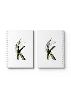 LOWHA Spiral Notebook K Letter White/Black/Green  - Image 3