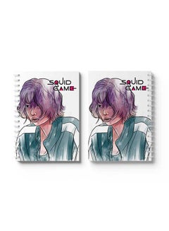 LOWHA Spiral Notebook Squid Game Character Nb White/Green/Purple/Black  - Image 3
