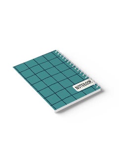 LOWHA Spiral Notebook Nb Grid Line Seamless Pattern Blue/White  - Image 4