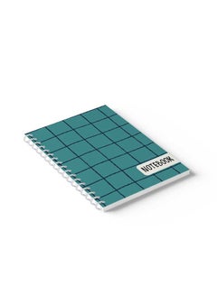 LOWHA Spiral Notebook Nb Grid Line Seamless Pattern Blue/White  - Image 5