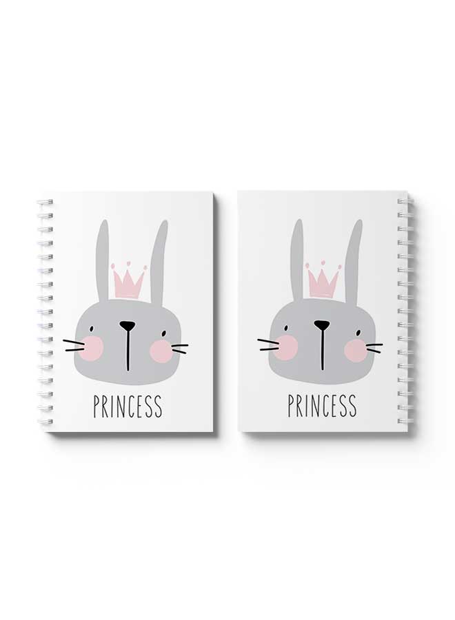 لوحة دفتر ملاحظات حلزوني للأميرة الأرنب - Image 3