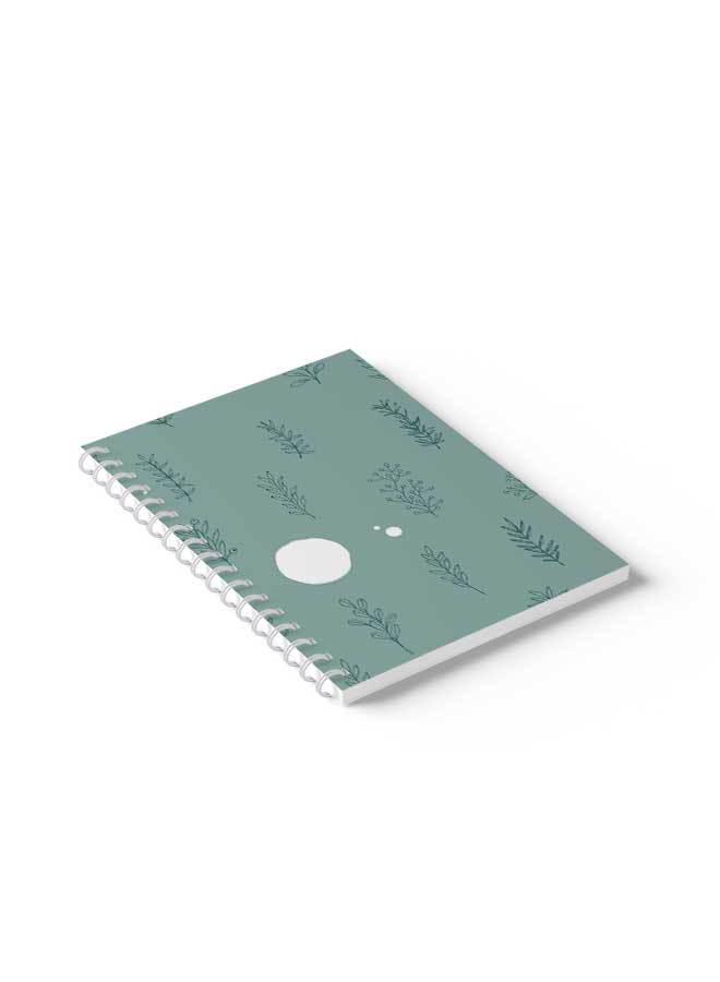 LOWHA Spiral Notebook Floral Design Pattern Blue/White - Image 5