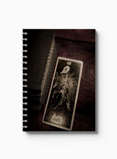 LOWHA Spiral 60 Sheets Notebook Death Card Cover Design Multicolour  - Image 1