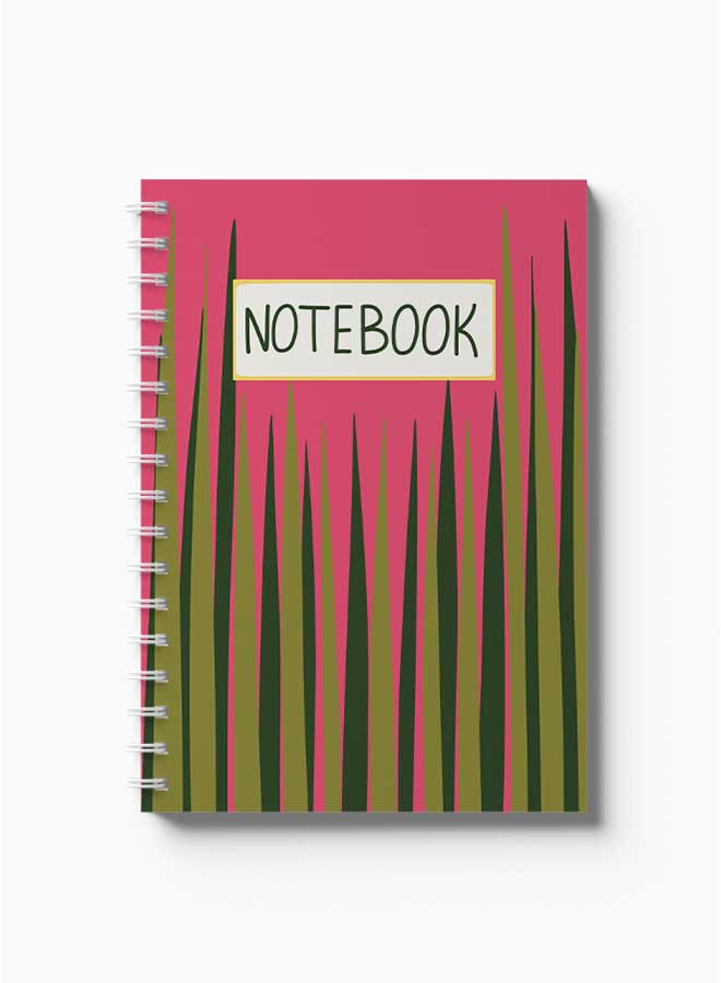 LOWHA Spiral Notebook Nb Grass Art Green/Pink - Image 2