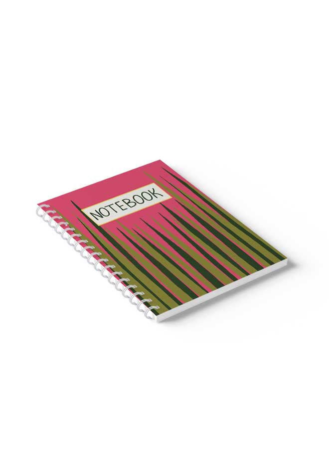 LOWHA Spiral Notebook Nb Grass Art Green/Pink - Image 5