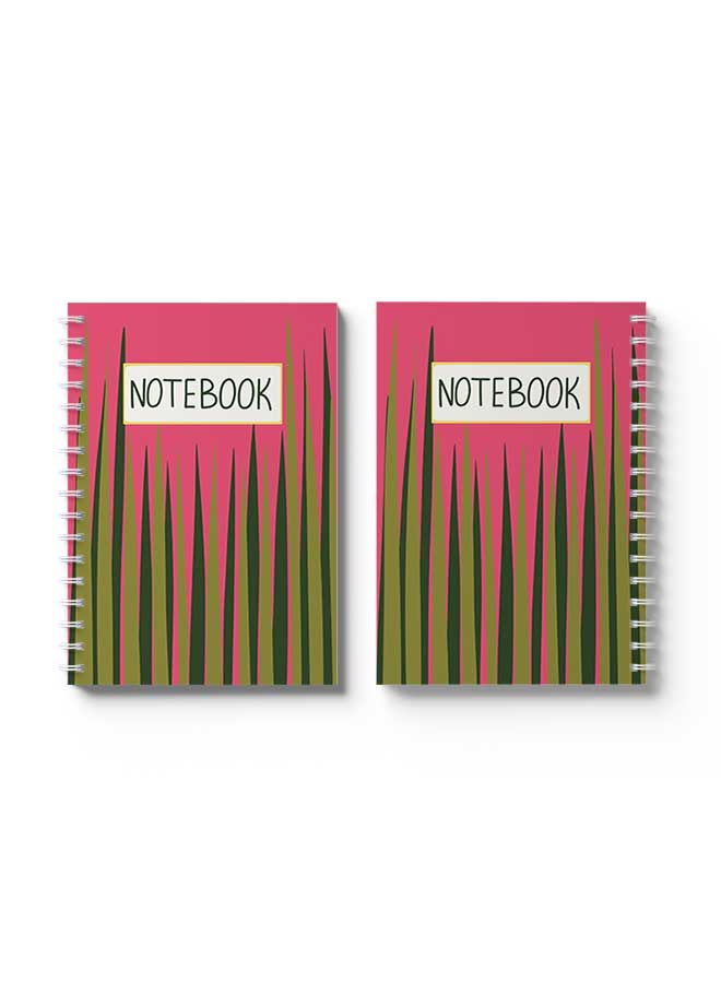 LOWHA Spiral Notebook Nb Grass Art Green/Pink - Image 3