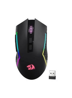 REDRAGON M693 Wireless Gaming Mouse, 8000 DPI Wired/Wireless Gamer Mouse with 3 Mode Connection, Bluetooth & 2.4G Wireless, 7 Macro Buttons, Long Lasting Battery Capacity and RGB for PC/Mac/Laptop  - Image 1