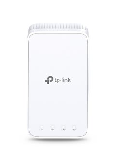 AC1200 Mesh Dual Band Wi-Fi Range Extender, Broadband/Booster/Hotspot 1 Ethernet Port, Built-In Access Point Mode, Works with Any Wi-Fi Router, UK Plug (RE330) White