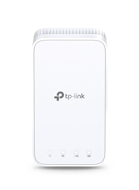 AC1200 Mesh Dual Band Wi-Fi Range Extender, Broadband/Booster/Hotspot 1 Ethernet Port, Built-In Access Point Mode, Works with Any Wi-Fi Router, UK Plug (RE330) White