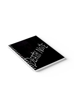 LOWHA Spiral 60 Sheets Notebook Death Note Cover Design Black/White  - Image 2