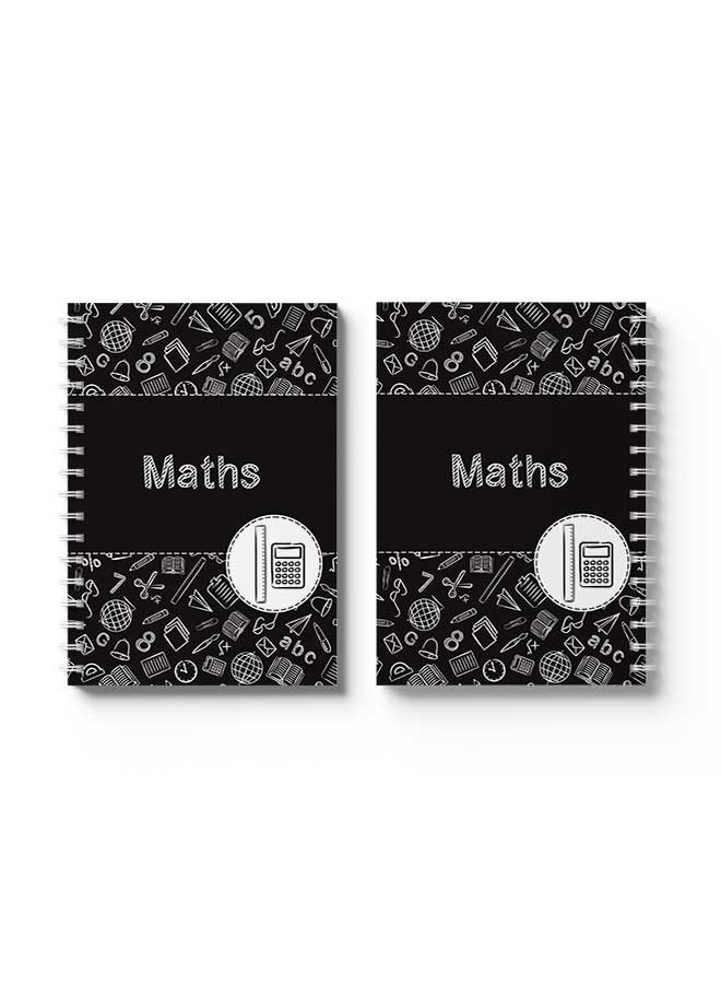 LOWHA Spiral Notebook Maths Cover Nb Black/White  - Image 3
