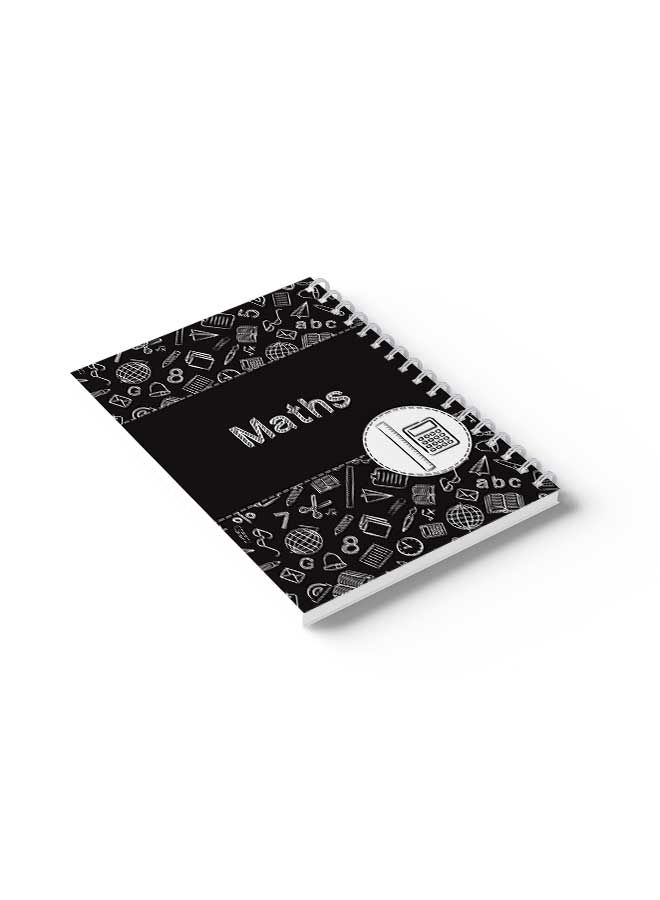 LOWHA Spiral Notebook Maths Cover Nb Black/White  - Image 4