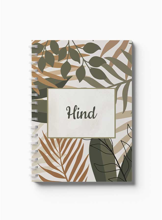 LOWHA Spiral Notebook English Name Hind Brown/Grey/Black - Image 2