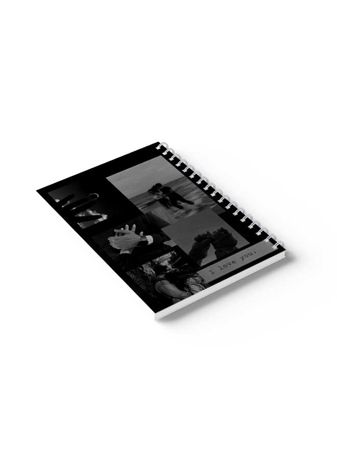 LOWHA Spiral Notebook I Love You Black/Grey - Image 4