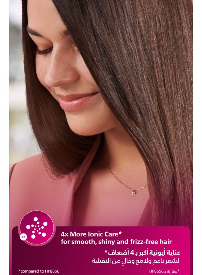 Philips 5000 Series Air Styler BHA530/03|1000W|5-in-1 Dryer & Styler (Nozzle, Retractable bristle brush,38mm Thermobrush,Paddle straightening brush,Volumizer)|Ionic care|Argan-oil infused brush Black - Image 3