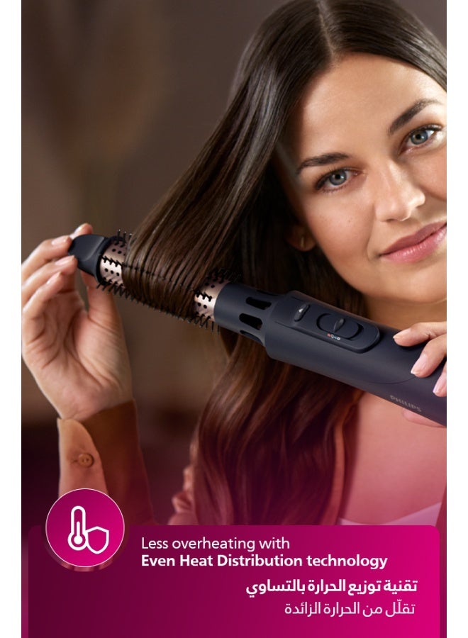 Philips 5000 Series Air Styler BHA530/03|1000W|5-in-1 Dryer & Styler (Nozzle, Retractable bristle brush,38mm Thermobrush,Paddle straightening brush,Volumizer)|Ionic care|Argan-oil infused brush Black - Image 4