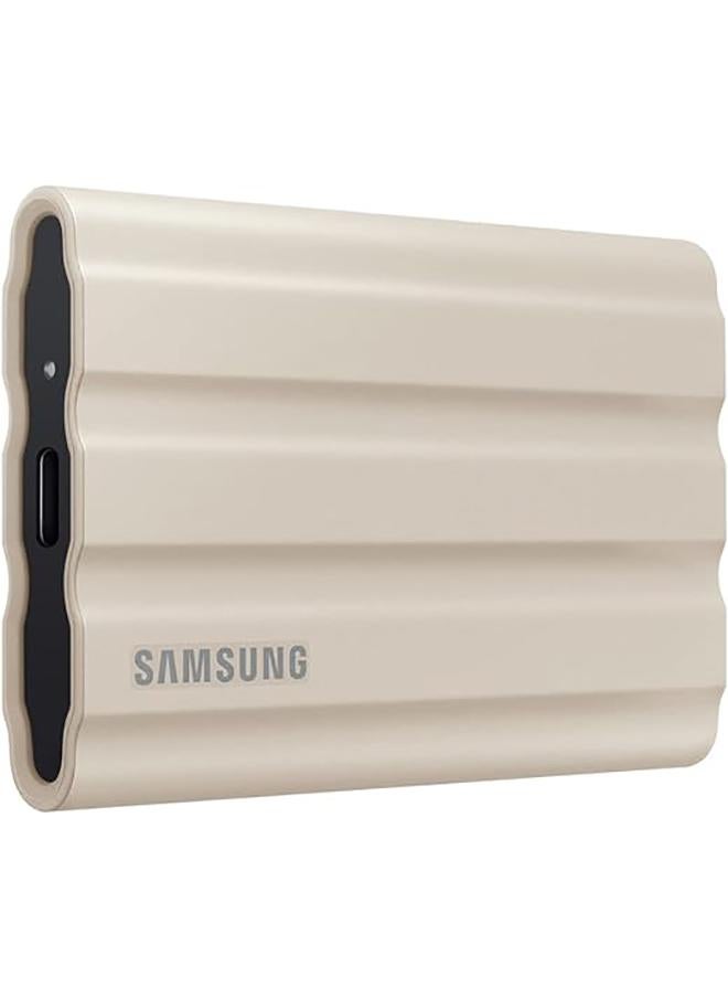 سامسونج T7 Shield Portable SSD 1 TB - USB 3.2 Gen.2 External SSD Beige (MU-PE1T0K/EU) 1 TB - Image 2