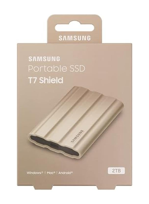 سامسونج T7 Shield Portable SSD 1 TB - USB 3.2 Gen.2 External SSD Beige (MU-PE1T0K/EU) 1 TB - Image 5