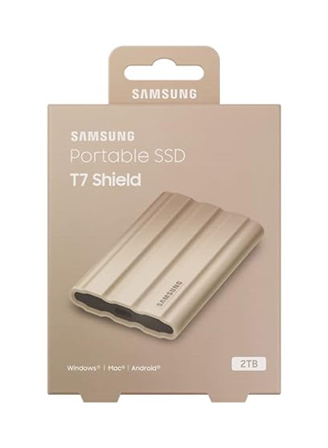 سامسونج T7 Shield Portable SSD 1 TB - USB 3.2 Gen.2 External SSD Beige (MU-PE1T0K/EU) 1 TB - Image 5