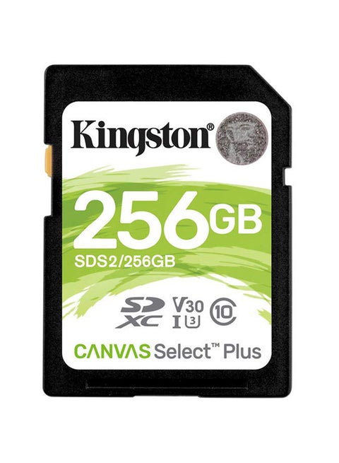 256GB SDHC Canvas Select Plus 100MB/s Read Class 10 UHS-I U1 V10 Memory Card (SDS2/256GB) 256 GB