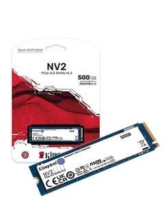 Kingston hardisk internal kingston SNV2S/500G 500G NV2 M.2 2280 PCIe 4.0 NVMe SSD red  - Image 1