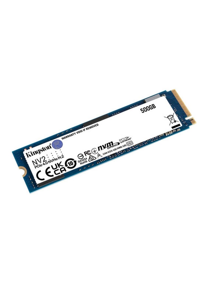 كينغستون قرص صلب داخلي كينغستون SNV2S/500G 500G NV2 M.2 2280 PCIe 4.0 NVMe SSD أحمر  - Image 2