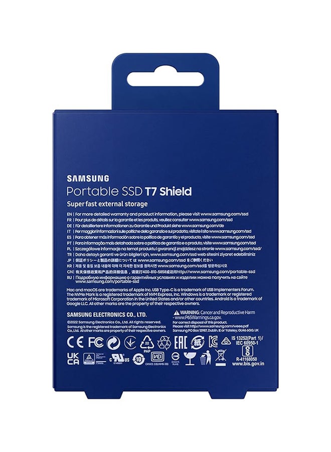 سامسونج قرص صلب محمول T7 شيلد 1 تيرابايت - SSD خارجي USB 3.2 جين 2 أزرق (MU-PE1T0R/EU) - Image 5