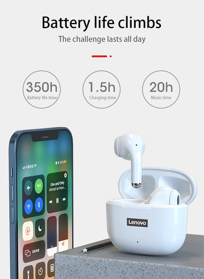 New version LP40 Pro TWS Bluetooth 5.1 Earphone Wireless Earbuds HiFi Stereo Bass ENC Noise Reduction Type-C Black