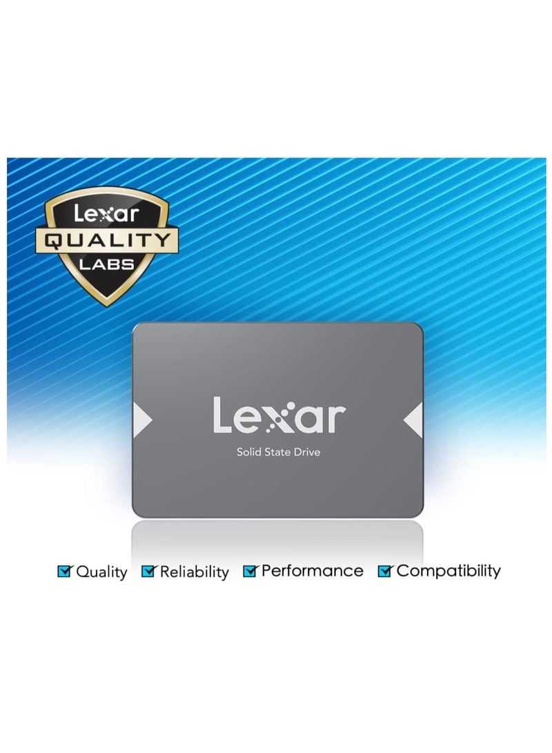 Lexar - NS100 512GB 2.5” SATA III Internal SSD, Solid State Drive, Up to 550MB/s Read 512 GB - Image 1