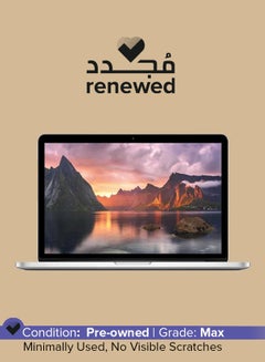 Renewed - Macbook Pro A1502 (2015) Laptop With 13.3-Inch Display, Intel Core i5 Processor/6th Gen/8GB RAM/256GB SSD/1.5GB Integrated Graphics English Silver