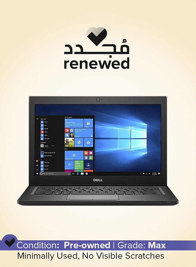 DELL Renewed - Lattidue E7280 Laptop With 12.5-Inch Touchscreen Display,Intel Core i7 Processor/7th Gen/8GB RAM/256GB SSD/Intel HD Graphics 520 English Black  - Image 1