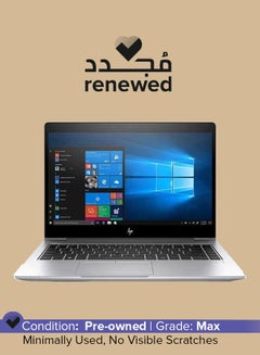 إتش بي تم تجديده - كمبيوتر محمول EliteBook 840 G6 بشاشة FHD مقاس 14 بوصة، ومعالج Intel Core i7 وذاكرة وصول عشوائي DDR4 سعة 16 جيجابايت/الجيل الثامن/محرك أقراص SSD سعة 512 جيجابايت/نظام التشغيل Windows 10 Pro، الإنجليزية الفضية الإنجليزية الفضية  - Image 1