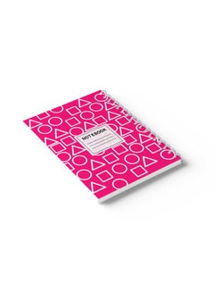 LOWHA Spiral Notebook Squid Game Shapes Pattern Nb Pink/White/Black  - Image 4