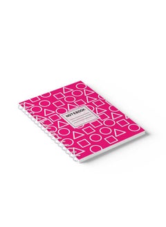LOWHA Spiral Notebook Squid Game Shapes Pattern Nb Pink/White/Black  - Image 5