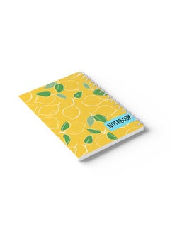 LOWHA Spiral Notebook Lemons Pattern Art2 Yellow/Green/Blue/Black  - Image 4
