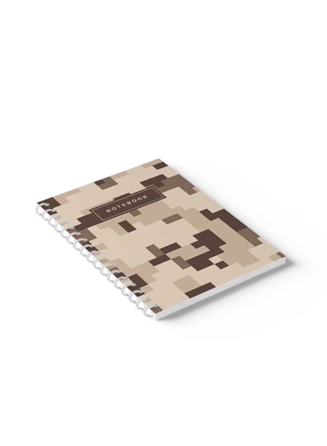 LOWHA Spiral Notebook Dessert Camouflage Cover1 Brown/  - Image 5