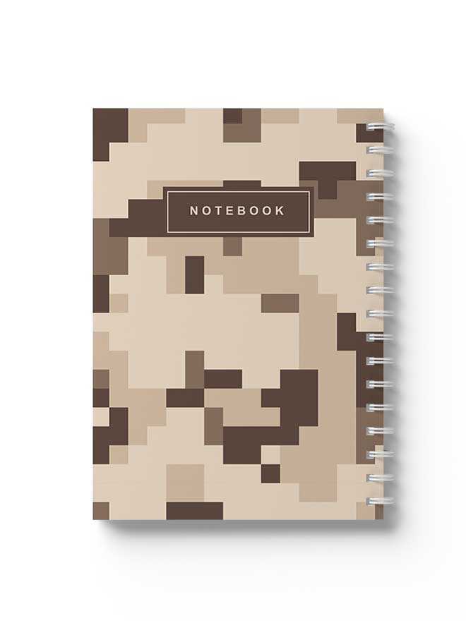 LOWHA Spiral Notebook Dessert Camouflage Cover1 Brown/  - Image 1
